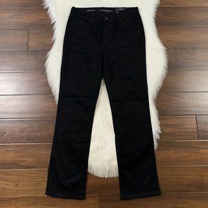 Liverpool Size 10 / 30 Short Black Straight Leg Denim Jeans